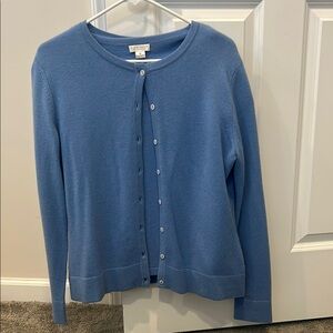 Investments Blue Cashmere Cardigan Sweater Set